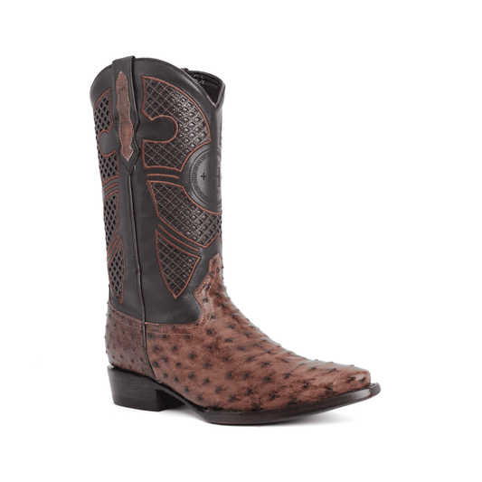Bota Sinaloa en Piel de Avestruz Café BH202