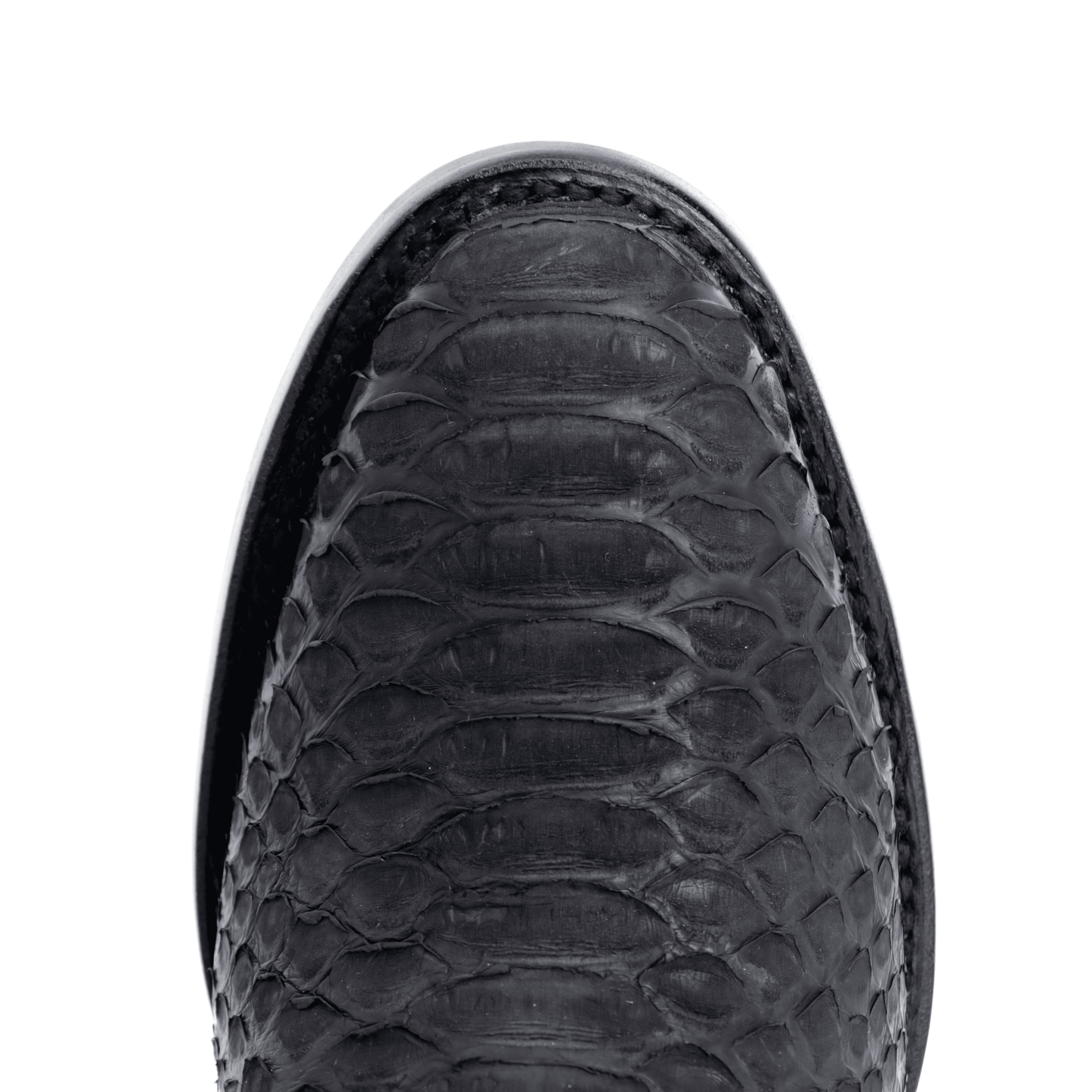 Botín Franchesco en Piel de Python Negro BH105