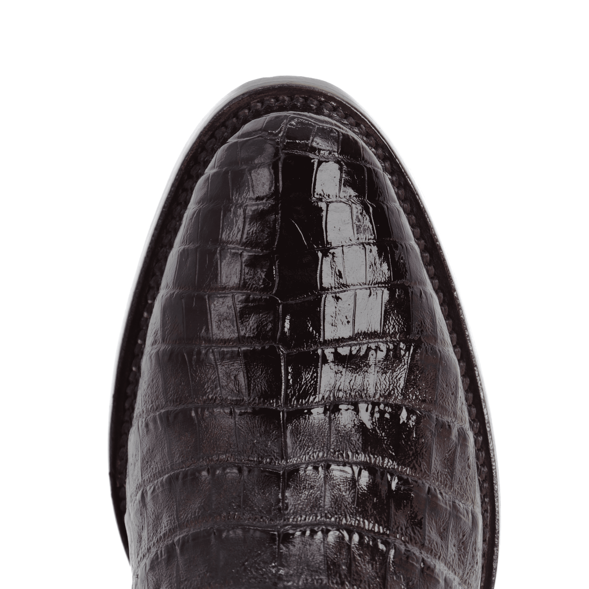 Botín Franchesco en Piel de Caimán Negro BH101