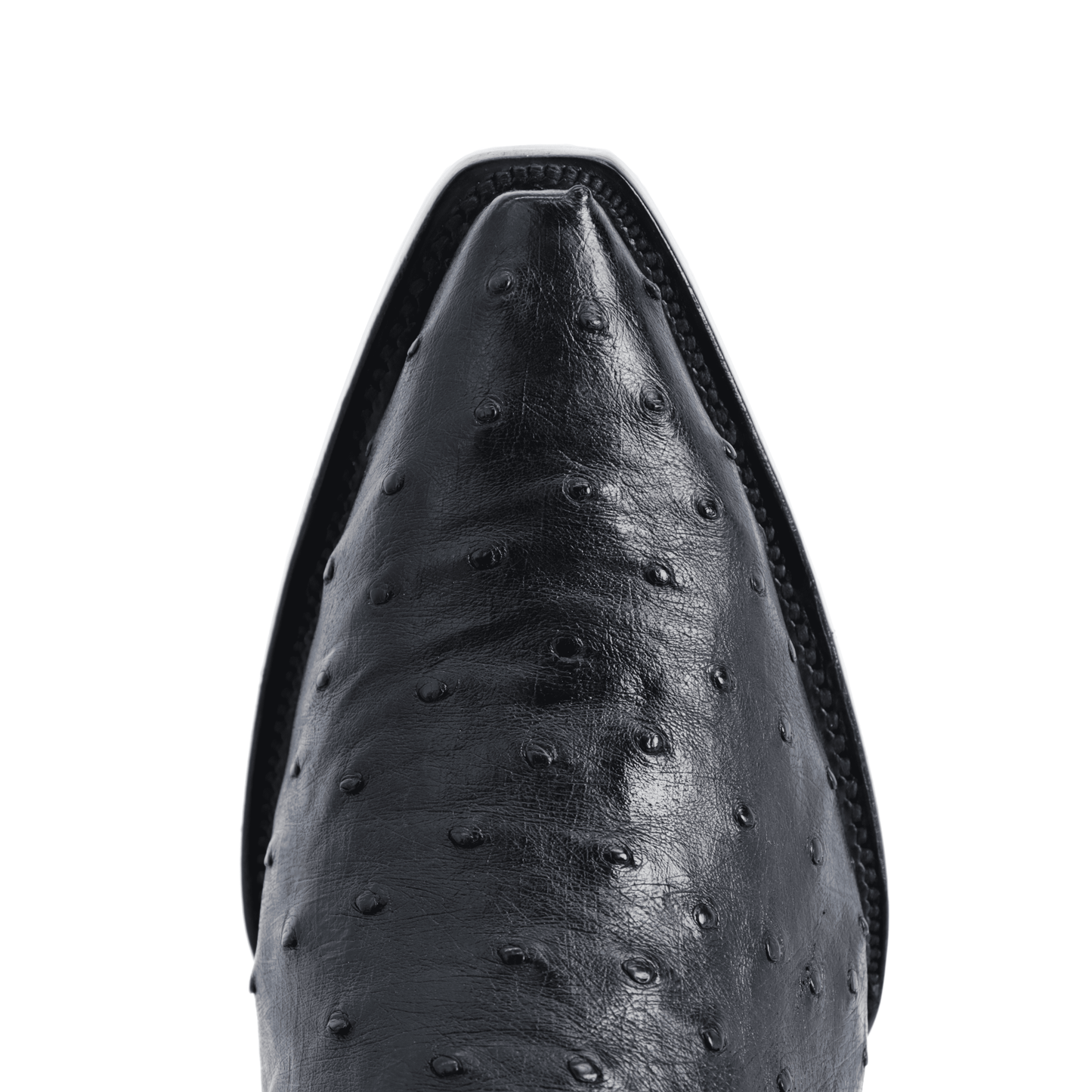 Bota Sinaloa en Piel de Avestruz Negro BH204